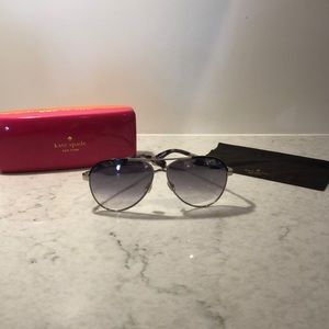 Kate Spade Sunglasses AMARISSA/S 84JQP silver/blk